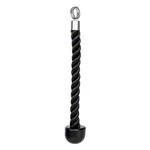 Trizepsseil einfach, schwarz, 40 cm