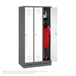 Produktbild: Umkleideschrank mit 3 Abteilen, Abteilbreite 30 cm