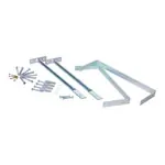 Wandbefestigung f�r Kletternetz mit Rahmen, 40 cm f�r Fu�bodenheizung