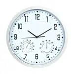 Wanduhr mit Hygro- und Thermometer,  35 cm