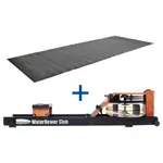 WaterRower Rudergert Club-Sport, inkl. S4 Monitor und Bodenschutzmatte, Set 2-tlg.