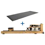 WaterRower Rudergert Eiche, inkl. S4 Monitor und Bodenschutzmatte, Set 2-tlg.