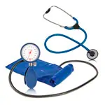 Produktbild: boso Oberarm-Blutdruckmessgerät Clinicus inkl. Flachkopf Stethoskop Plano