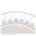 Gummikabel für Trimilin Jump Trampolin<br> Weiß