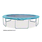 Gartentrampolin 19 Set, Trampolin  1,9 m inkl. Sicherheitsnetz