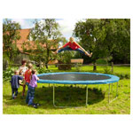 Gartentrampolin 24 Set, Trampolin ø 2,4 m inkl. Sicherheitsnetz