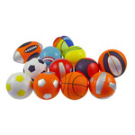 Mini Sportball-Set aus PU-Schaum im Netz,  10 cm, 12 Stck_StripHtml