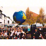 TOGU Erdball mit Schablonierung,  100 cm