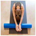 softX Pilates-Rolle 145,  14,5 cm x 90 cm, blau