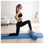 Abbildung zeigt Yoga Rolle, ø 15 cm x 90 cm, blau