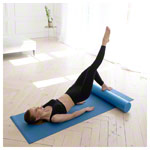 Abbildung zeigt Yoga Rolle, ø 15 cm x 90 cm, blau