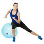 BOSU Ballast Ball,  65 cm, blau