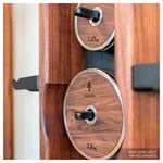 NOHrD WeightPlate Tower 2x Kurzhanteln, 1x Langhantel 20x Hantelscheiben, Eiche