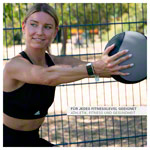Sport-Tec Medizinball ø 28 cm, 9 kg, grau