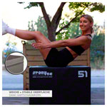 Sport-Tec Sprungtrainer 3-in-1 Soft Plyo Box, 76x61x51 cm