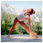 Abbildung zeigt AIREX Pilates- und Yogamatte ECO Cork, LxBxH 180x61x0,4 cm