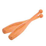 Abbildung zeigt Turnkeule aus Hartholz, 2er-Set, 40 cm