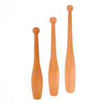 Abbildung zeigt Turnkeule aus Hartholz, 2er-Set, 40 cm