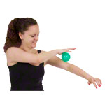 Reflex-Ball, Ø 8 cm, grün-transparent