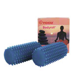 TOGU Bodyroll Massagerolle Faszienrolle Reflexzonen Massage Selbstmassage 2 Stk.<br> Blau