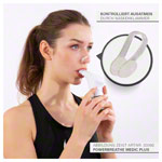 Abbildung zeigt Powerbreathe Plus Atemtrainer Fitness, blau