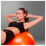 PEZZI Gymnastikball, ø 53 cm, weiß