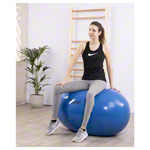 PEZZI Therapierolle Eggball ORIGINAL Sitzball Gymnastikball Gymball 125 cm BLAU<br> blau