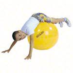 GYMNIC Gymnastikball Sitzball Yogaball Bürostuhl Büroball Fitnessball 45 cm GELB<br> gelb