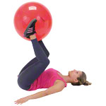 GYMNIC Gymnastikball Sitzball Yogaball Bürostuhl Büroball Fitnessball 55 cm ROT<br> rot