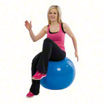 GYMNIC Gymnastikball Sitzball Yogaball Bürostuhl Büroball Fitnessball 65 cm BLAU<br> blau