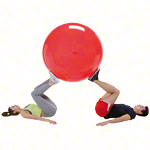 GYMNIC Gymnastikball,  120 cm, rot_StripHtml