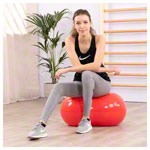 Physio-Roll Gymnastikball Doppelball Physioball Sitzball Fitnessball 65 cm ROT<br> rot