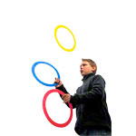 Jonglierringe Jonglier Ringe Jonglage Jonglieren aus Kunststoff 32 cm 3 Stück