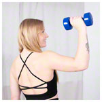 Fausthantel, 4 kg, blau, Stück