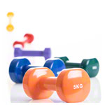 Fausthantel, 4 kg, blau, Stück