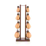 NOHrD Swing Turm inkl. 8 Swing Hanteln, 40 kg, Nussbaum