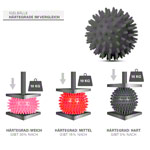 Igel-Ball, ø 9 cm, neon- pink, soft