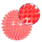 Igel-Ball,  9 cm, rot, mittel_StripHtml