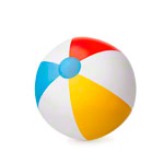 BECO Wasserball Wasserspielzeug Badespaß Strandball Poolspiel Pool Party<br> 32 cm