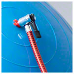Fußluftpumpe inkl. Manometer, 2 Zylinder