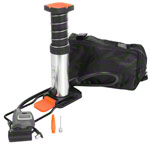 Minifußpumpe mit digitalem Manometer inkl. Satteltasche