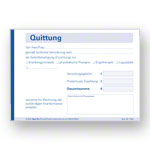Quittungsblock, 5 Blöcke à 100 Blatt (500 Blätter), DIN A6 quer