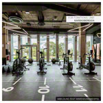 Abbildung zeigt PAVIGYM Fitnessboden für den Kraftraum Endurance, 100x100x0,7 cm