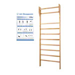 Sprossenwand Kletterwand Turnwand Klettergerüst Gymnasik Fitness<br> 80x230 cm