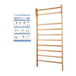 Sprossenwand Kletterwand Turnwand Klettergerüst Gymnasik Fitness<br> 100x230 cm