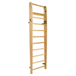 NOHrD Sprossenwand Eiche, ausklappbar, 10 Sprossen, HxBxT 230x80x13 cm