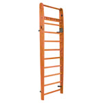 Abbildung zeigt NOHrD Sprossenwand Kirsche, ausklappbar, 10 Sprossen, HxBxT 230x80x13 cm