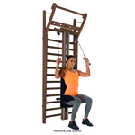 NOHrD Combi-Trainer für Sprossenwand, Nussbaum