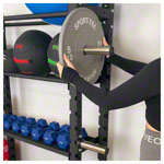 Abbildung zeigt Sport-Tec Scheibenhalter für Multi Storage Rack, 4er-Set