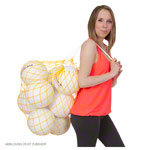 Ballnetz Balltragenetz Balltasche für 9 Bälle Fußbälle Handbälle<br> GELB